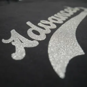 Screen Printed Glitter Plastisol Heat Transfers
