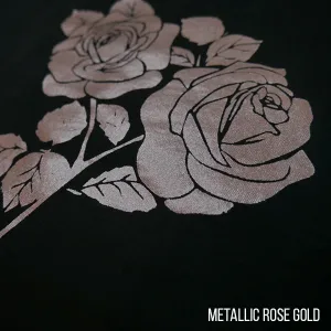 Screen printed metallic plastisol heat Transfers