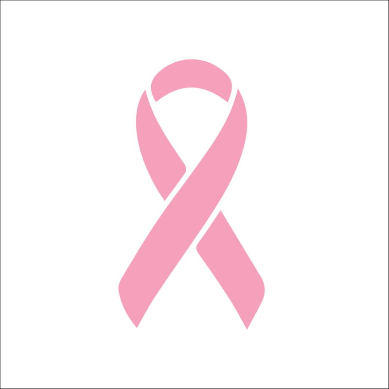 Pink Screen Printed Breast Cancer Awareness Ribbons 2 Pink Screen Printed Breast Cancer Awareness Ribbons - Image 2