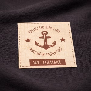 1000 Full Color Screen Printed Tag Less Neck Labels